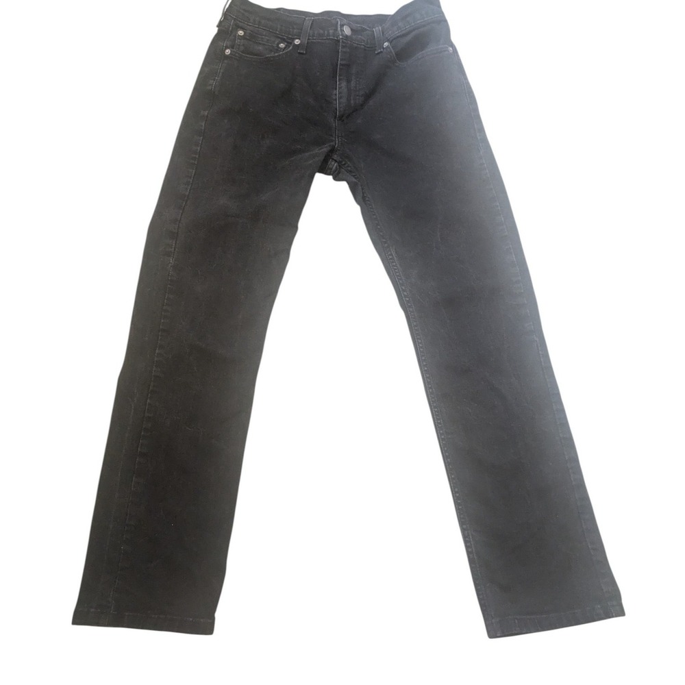 Levi's 514 Black Jeans Straight Leg Denim Pants Classic Style‎ W33 L30